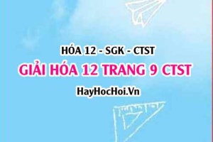 Giải Hóa 12 trang 9 Chân trời sáng tạo SGK
